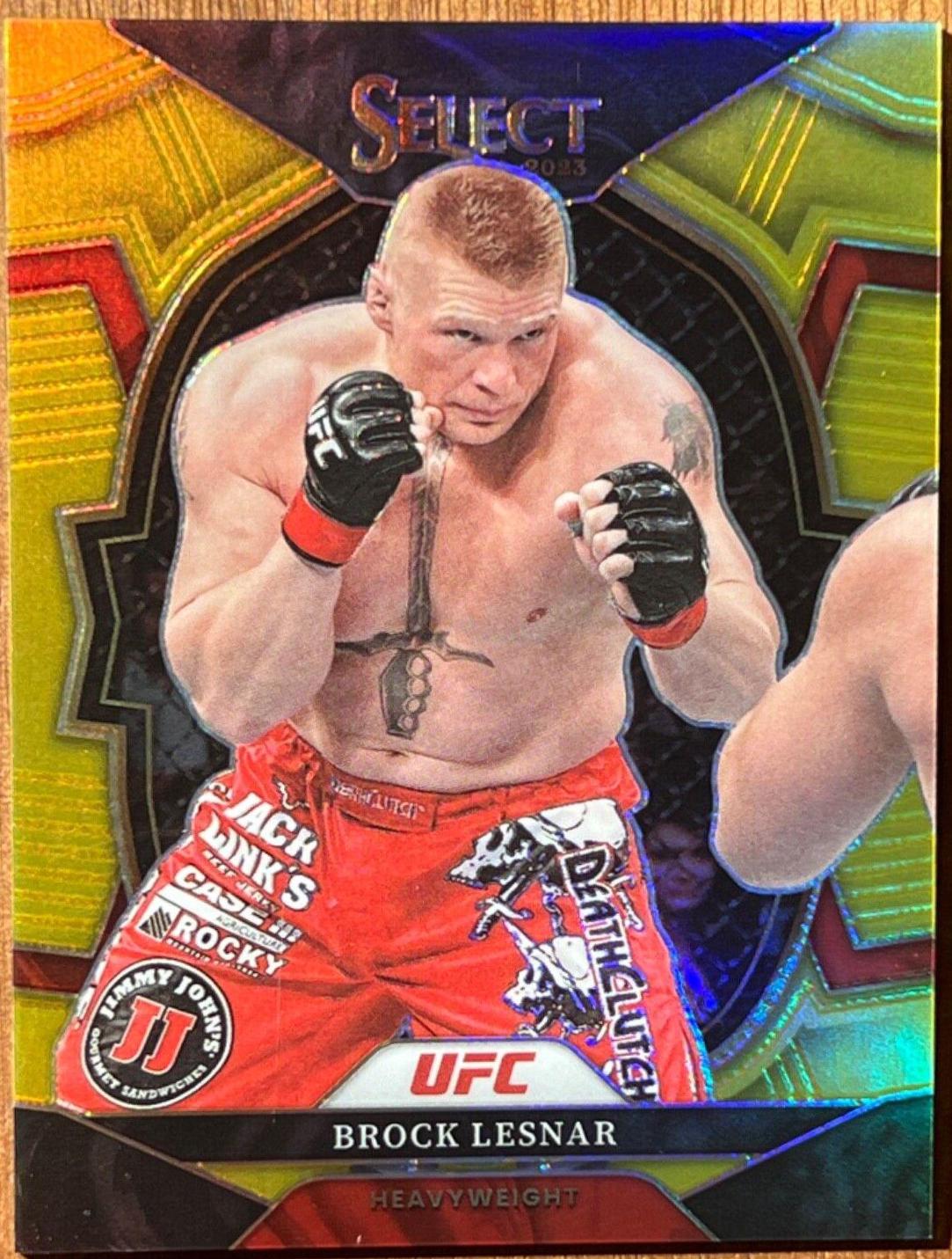 Brock Lesnar 2023 Panini Select UFC Concourse #50 Gold