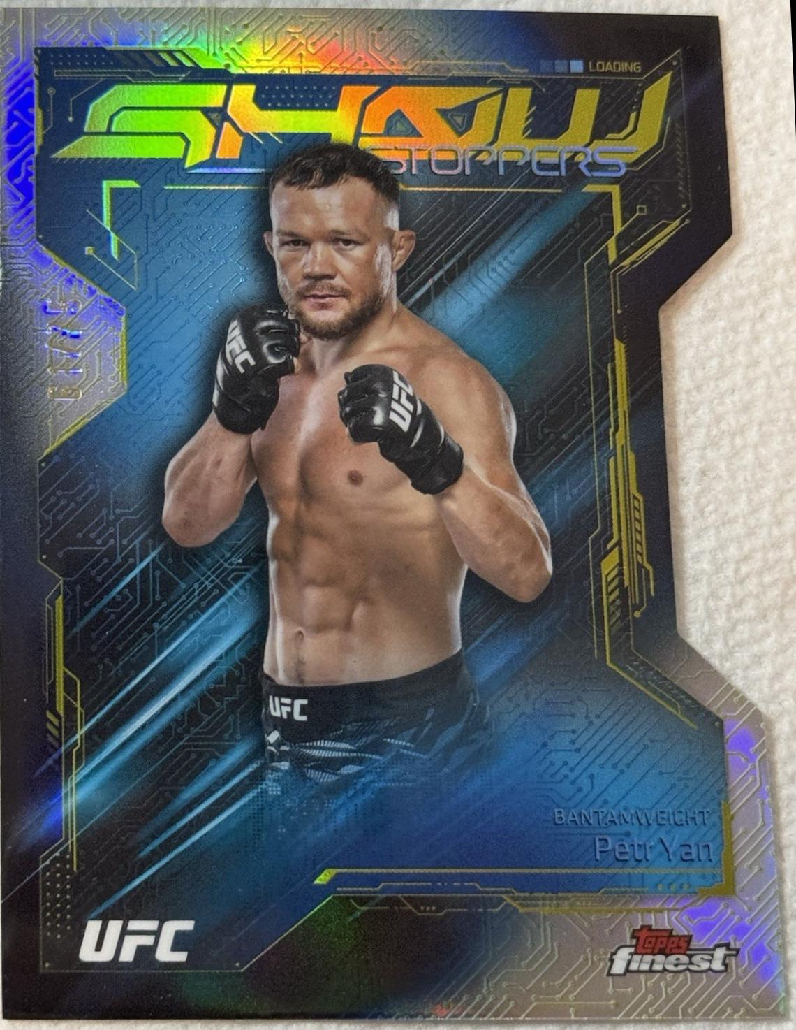Petr Yan 2025 Topps Finest UFC Showstoppers #SS-5 Die-Cut Refractor