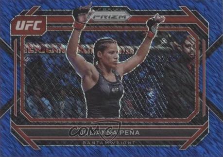 Julianna Peña 2023 Panini Prizm UFC Base #5 Blue Shimmer
