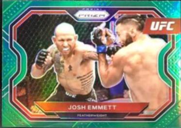 Josh Emmett 2021 Panini Prizm UFC Base #121 Green