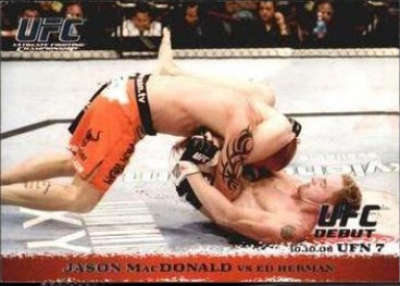 Jason MacDonald / Ed Herman 2009 Topps UFC Round 1 Base #54 Red