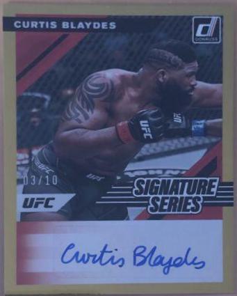 Curtis Blaydes 2022 Panini Donruss UFC Signature Series #28 Gold