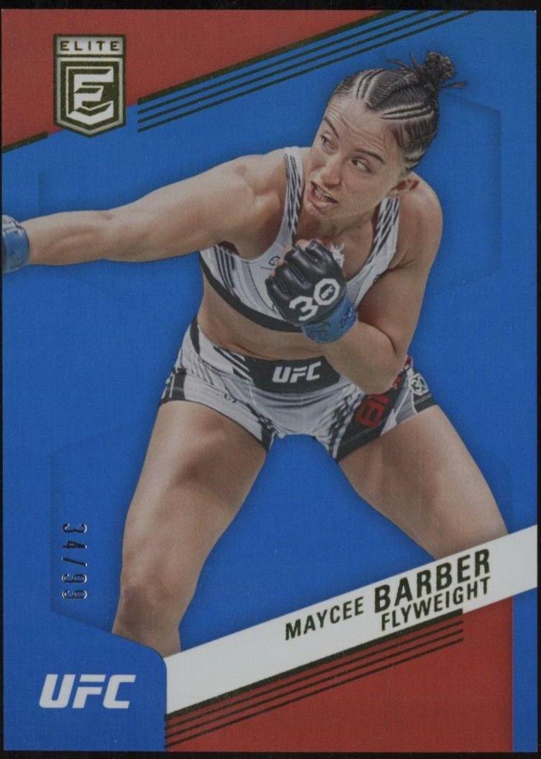 Maycee Barber 2023 Panini Chronicles UFC Base Elite #258 Blue