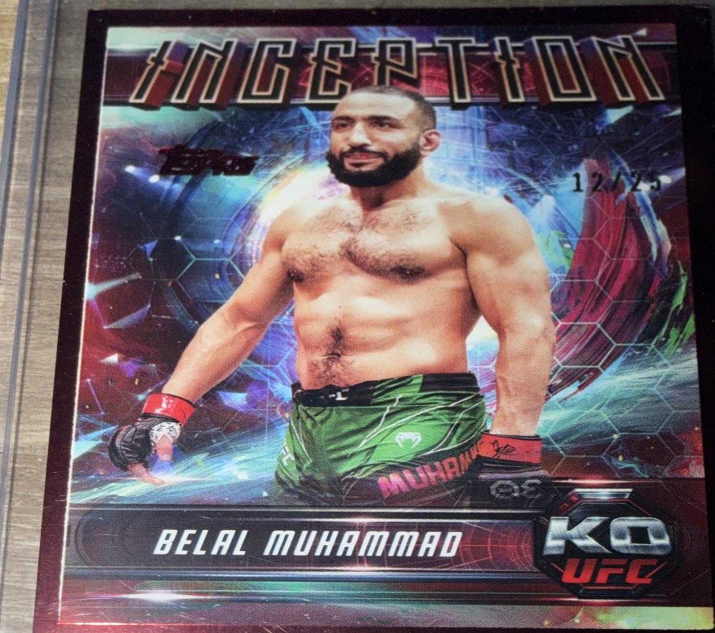 Belal Muhammad 2025 Topps Knockout UFC Inception #IN-44 Red