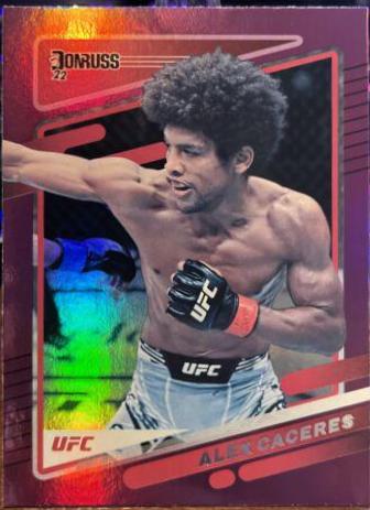 Alex Caceres 2022 Panini Donruss UFC Base #121 Purple Flood