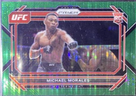 Michael Morales 2023 Panini Prizm UFC Base #97 Green Pulsar