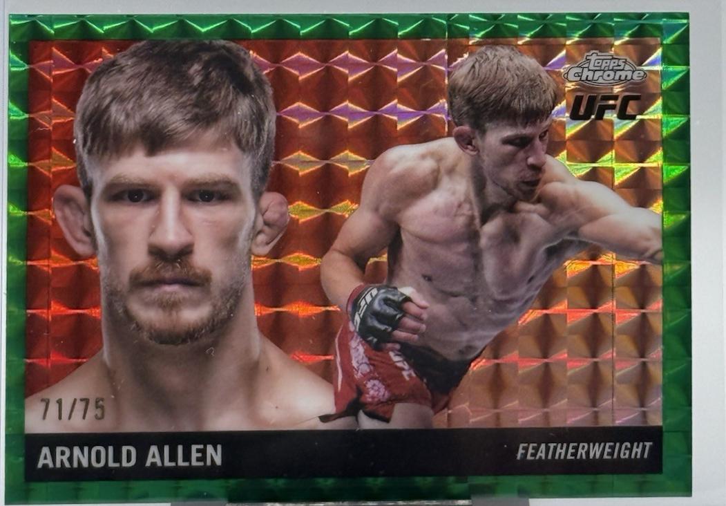 Arnold Allen 2025 Topps Chrome UFC 1955 Topps #SST-9 Geometric Green Refractor
