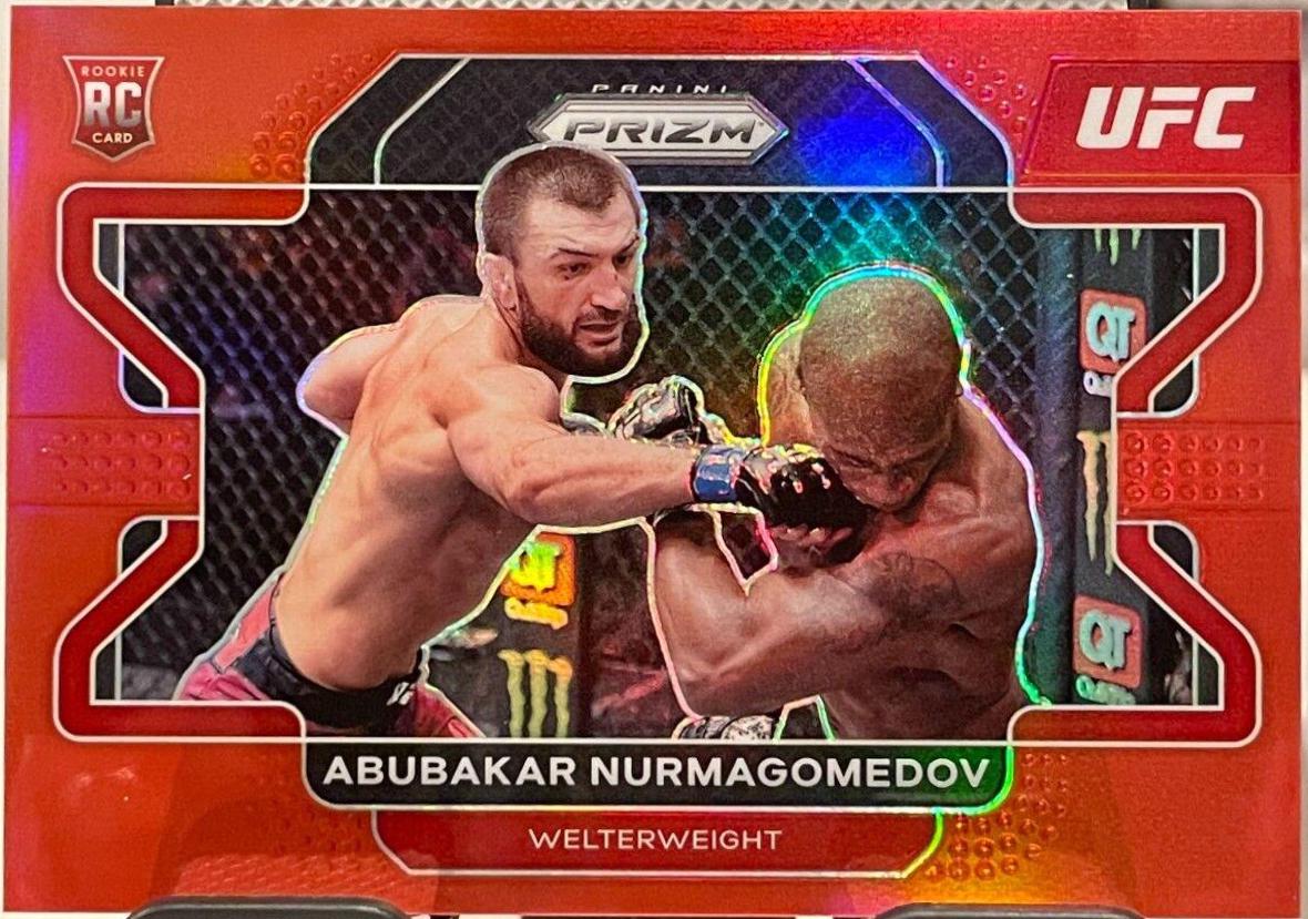 Abubakar Nurmagomedov 2022 Panini Prizm UFC Base #5 Red