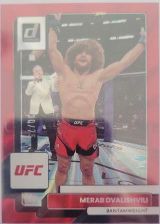 Merab Dvalishvili 2023 Panini Donruss UFC Base #165 Red Laser