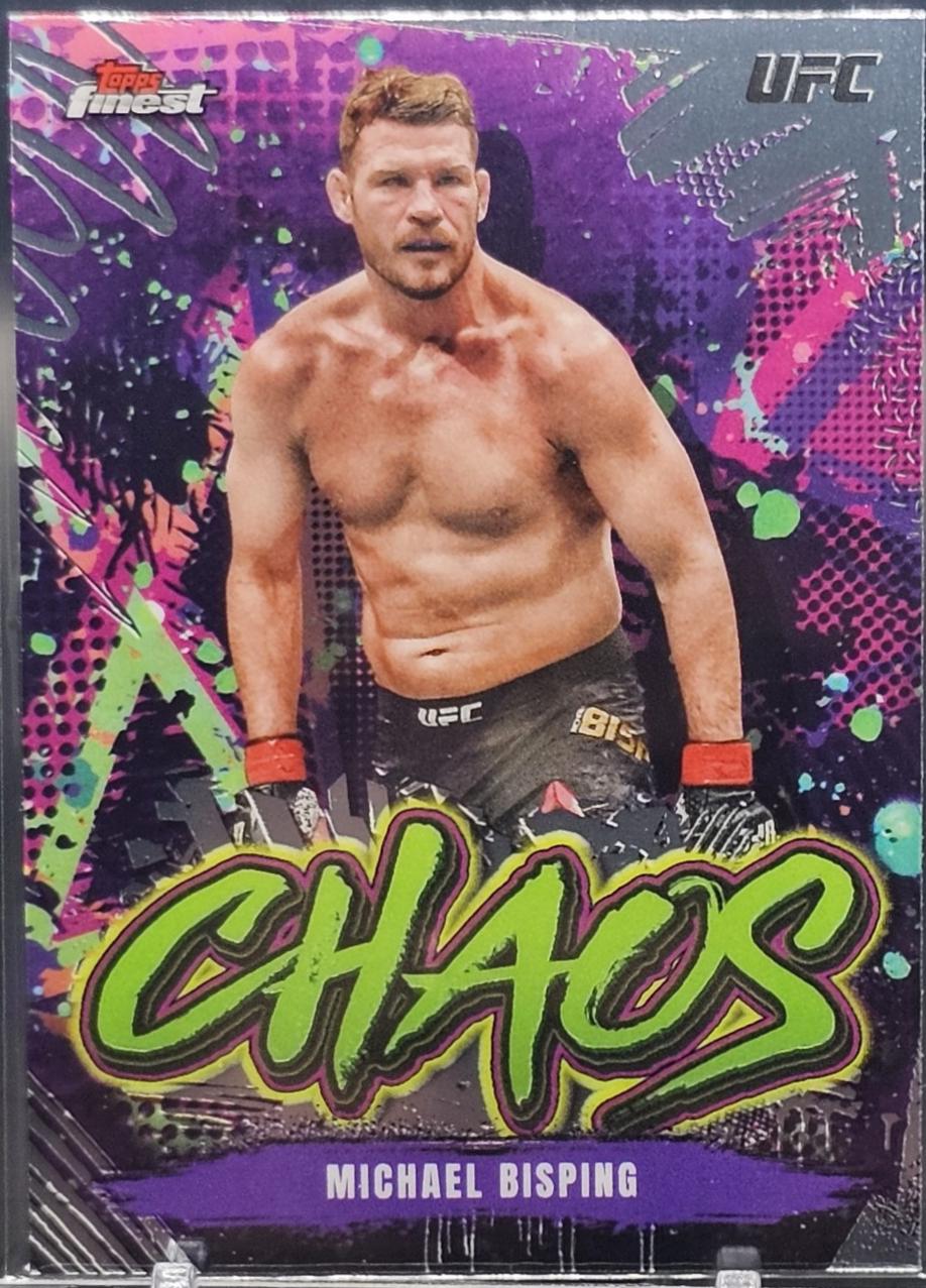 Michael Bisping 2024 Topps Finest UFC Chaos #CHA-20 Refractor