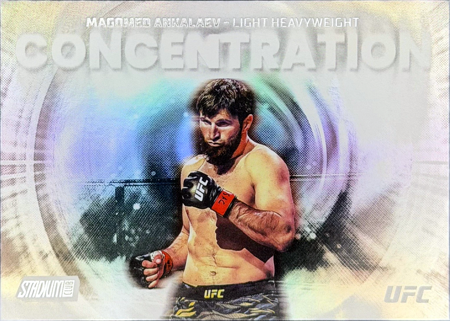 Magomed Ankalaev 2026 Topps Stadium Club UFC Concentration #CN-25 Turquoise