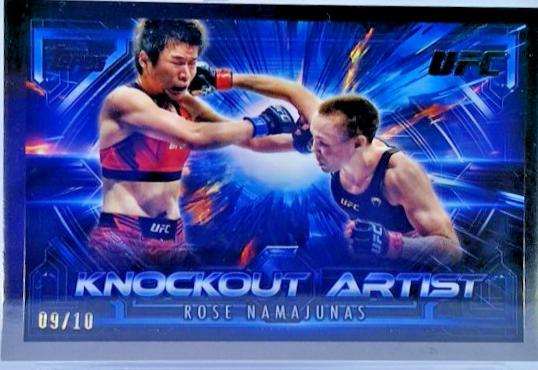 Rose Namajunas 2025 Topps Knockout UFC Knockout Artists #KA-19 Black
