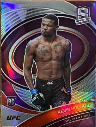 Kevin Holland 2021 Panini Chronicles UFC Base Spectra #283 Purple