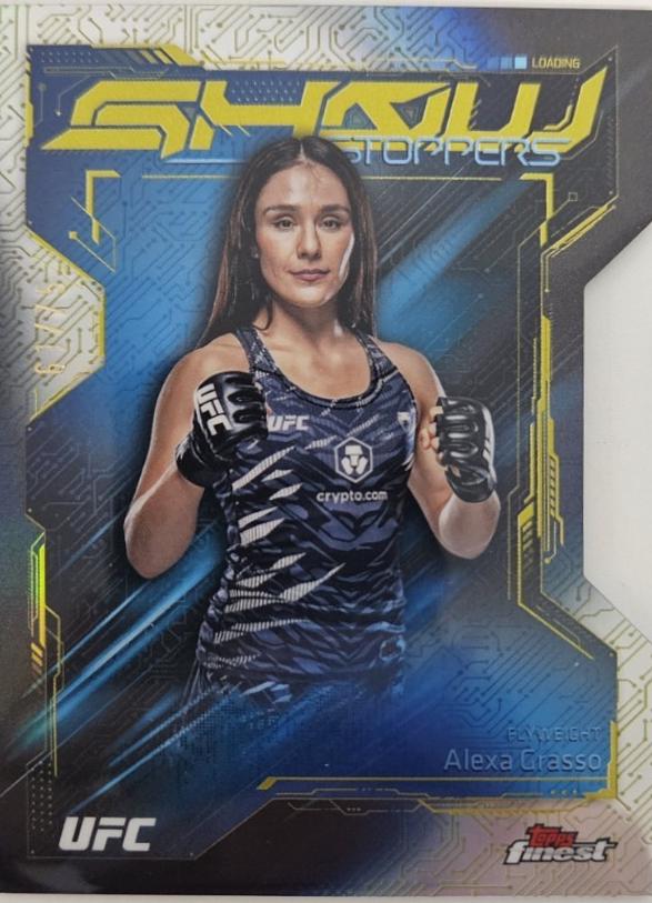 Alexa Grasso 2025 Topps Finest UFC Showstoppers #SS-3 Die-Cut Refractor