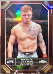 Marvin Vettori 2024 Topps Chrome UFC Base #125 Magenta Refractor