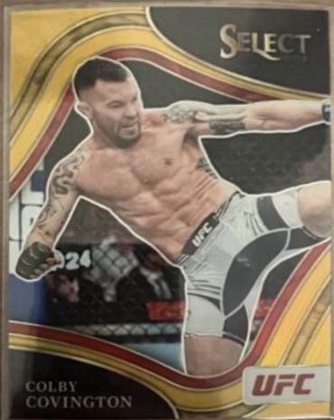 Colby Covington 2022 Panini Select UFC Octagonside #227 Gold