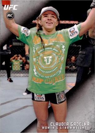 Claudia Gadelha 2015 Topps UFC Knockout Base #52 Red