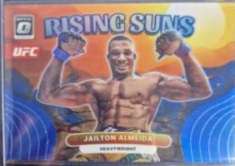 Jailton Almeida 2023 Panini Donruss Optic UFC Rising Suns #11 Blue