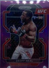 Geoff Neal 2022 Panini Prizm UFC Base #163 Purple