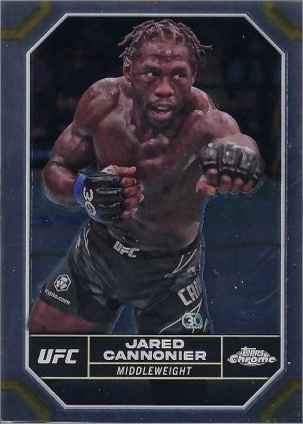 Jared Cannonier 2024 Topps Chrome UFC Base #92 Superfractor