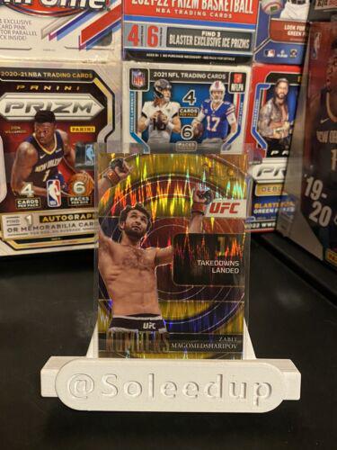 Zabit Magomedsharipov 2022 Panini Select UFC Select Numbers #24 Gold Flash