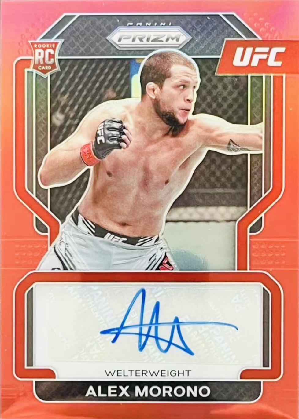Alex Morono 2022 Panini Prizm UFC Signatures #SG-AMR Red