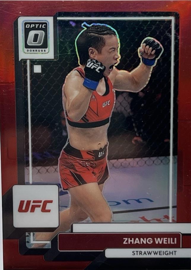 Zhang Weili 2023 Panini Donruss Optic UFC Base #87 Red