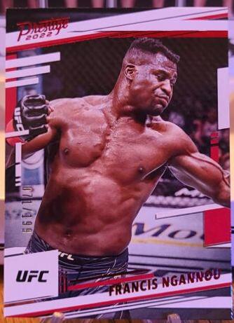 Francis Ngannou 2022 Panini Chronicles UFC Base Prestige #173 Red