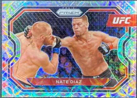 Nate Diaz 2021 Panini Prizm UFC Base #115 Premium