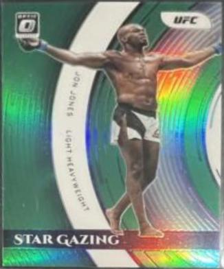 Jon Jones 2022 Panini Donruss Optic UFC Star Gazing #23 Green