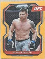 Chris Weidman 2021 Panini Prizm UFC Base #88 Orange