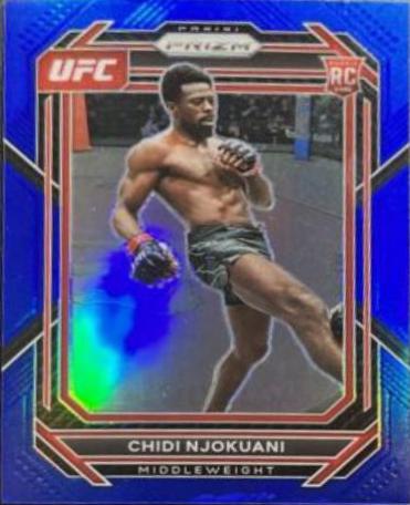 Chidi Njokuani 2023 Panini Prizm UFC Base #193 Blue