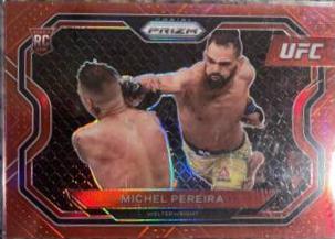 Michel Pereira 2021 Panini Prizm UFC Base #183 Red