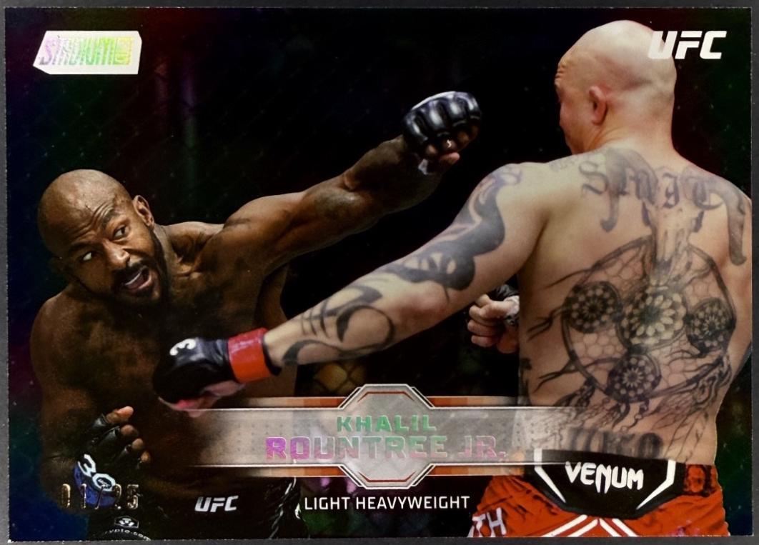 Khalil Rountree Jr. 2026 Topps Stadium Club UFC Base #94 Rainbow Foilboard