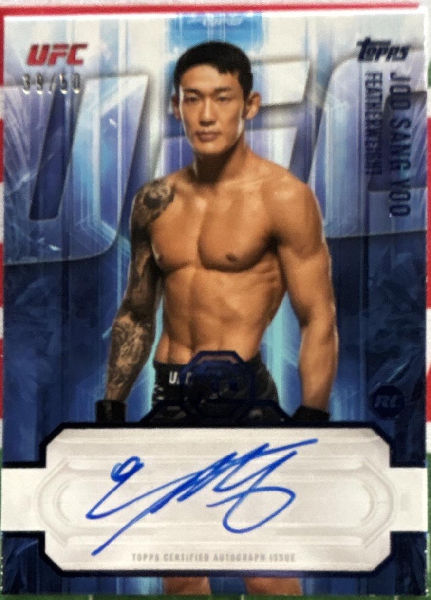 Joo Sang Yoo 2026 Topps Knockout UFC Knockout Autographs #KOA-JSY Blue