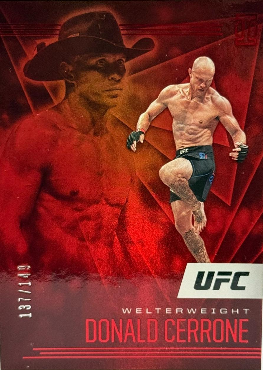 Donald Cerrone 2021 Panini Chronicles UFC Base Illusions #175 Red