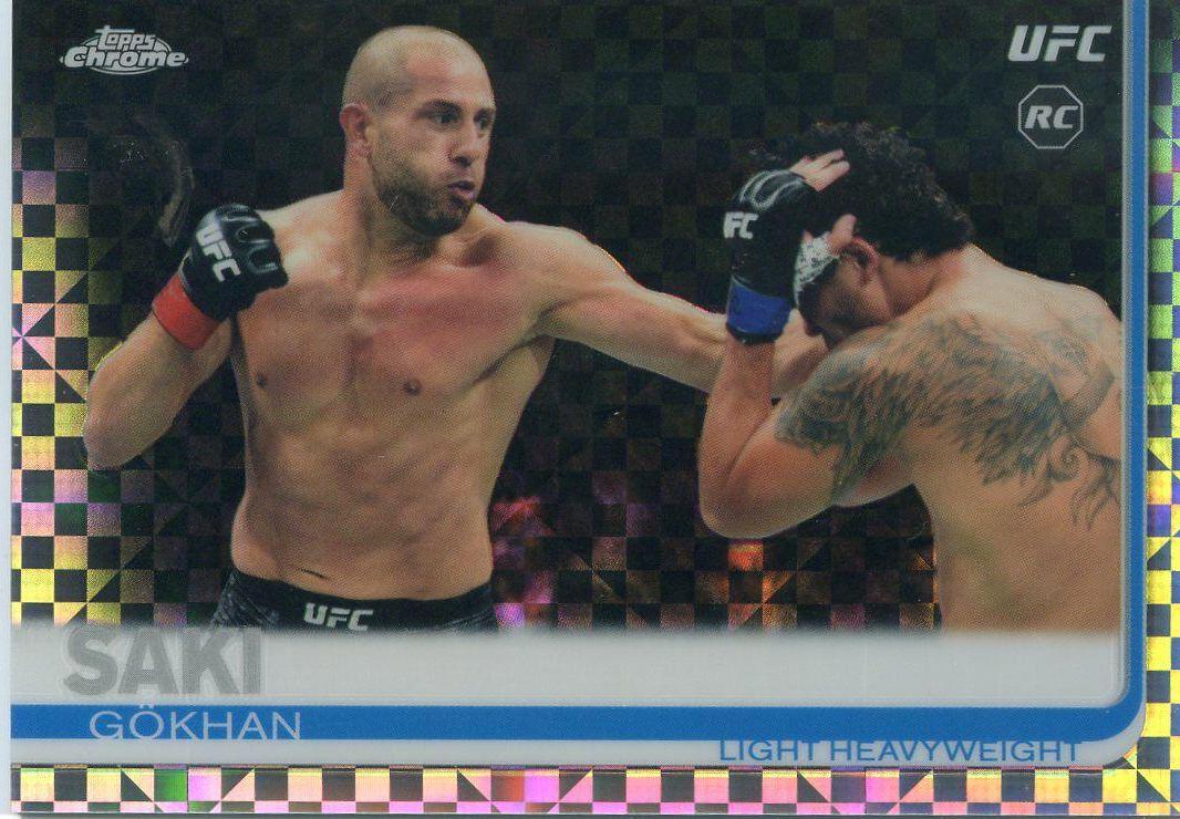 Gökhan Saki 2019 Topps Chrome UFC Base #15 Refractor