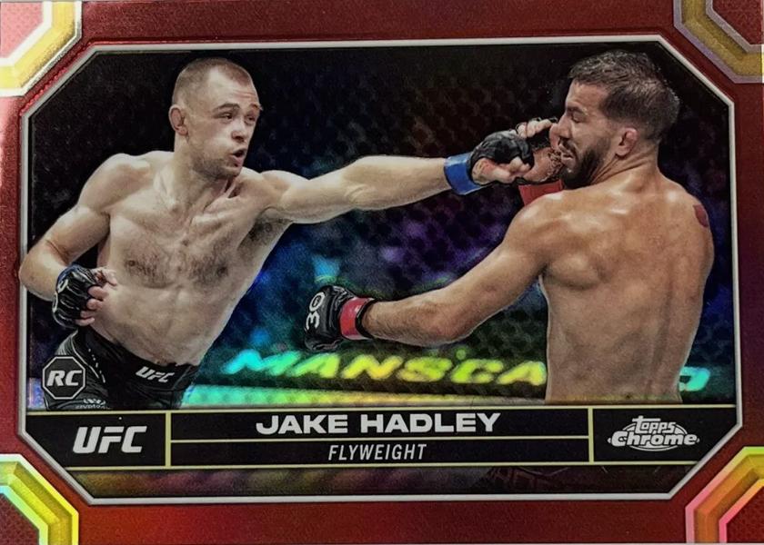 Jake Hadley 2024 Topps Chrome UFC Base #45 Magenta Refractor