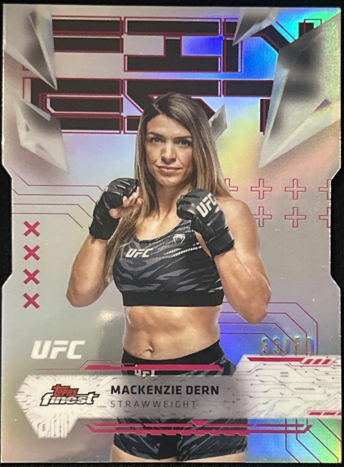 Mackenzie Dern 2025 Topps Finest UFC Base Uncommon #155 Die Cut
