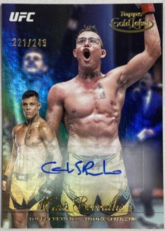 Caio Borralho 2024 Topps Gold Label UFC Gold Label Autographs #GLA-CBO Gold