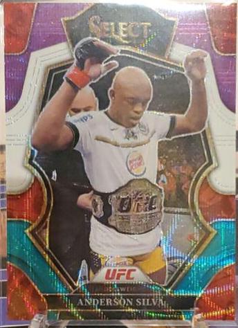 Anderson Silva 2023 Panini Select UFC Premier Level #148 Tri Color