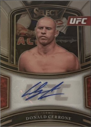Donald Cerrone 2021 Panini Select UFC Signatures #46 Black Disco Prizms