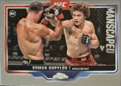 Roman Kopylov 2025 Topps Chrome UFC Base #66 Red RayWave