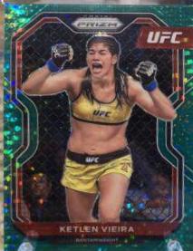 Ketlen Vieira 2021 Panini Prizm UFC Base #85 Green Pulsar