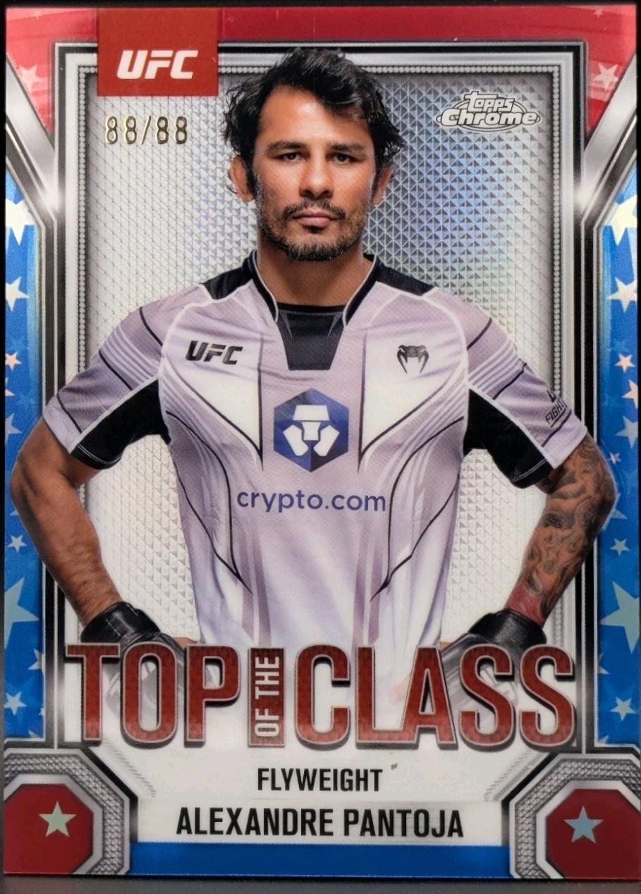 Alexandre Pantoja 2025 Topps Chrome UFC Top of the Class #TTC-17 Red White Blue Refractor