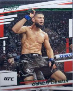 Khamzat Chimaev 2022 Panini Chronicles UFC Base Contenders Optic Season Ticket #360 Bronze