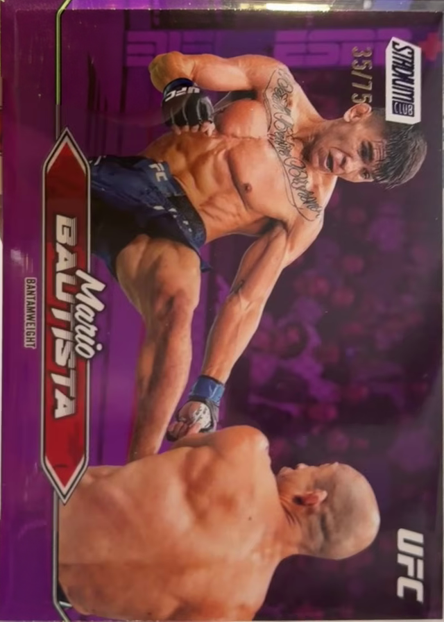 Mario Bautista 2025 Topps Stadium Club UFC Base #104 Purple