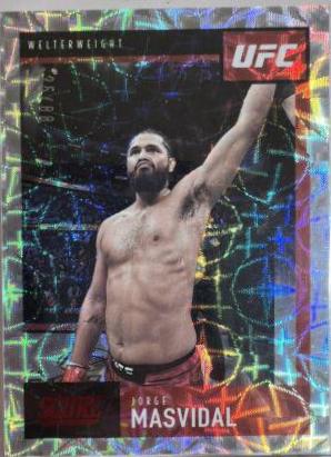 Jorge Masvidal 2021 Panini Chronicles UFC Base Score #99 Asia Red