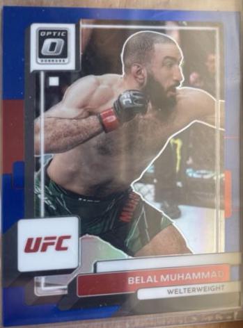 Belal Muhammad 2023 Panini Donruss Optic UFC Base #43 Blue
