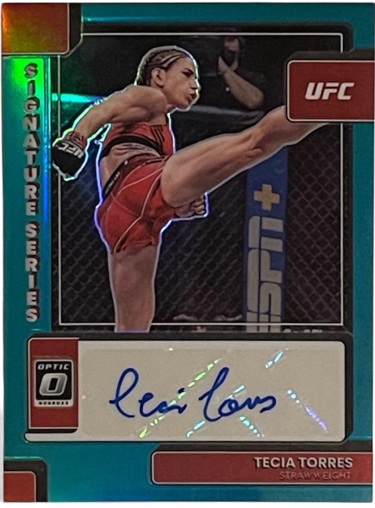 Tecia Pennington 2023 Panini Donruss Optic UFC Signature Series #16 Teal